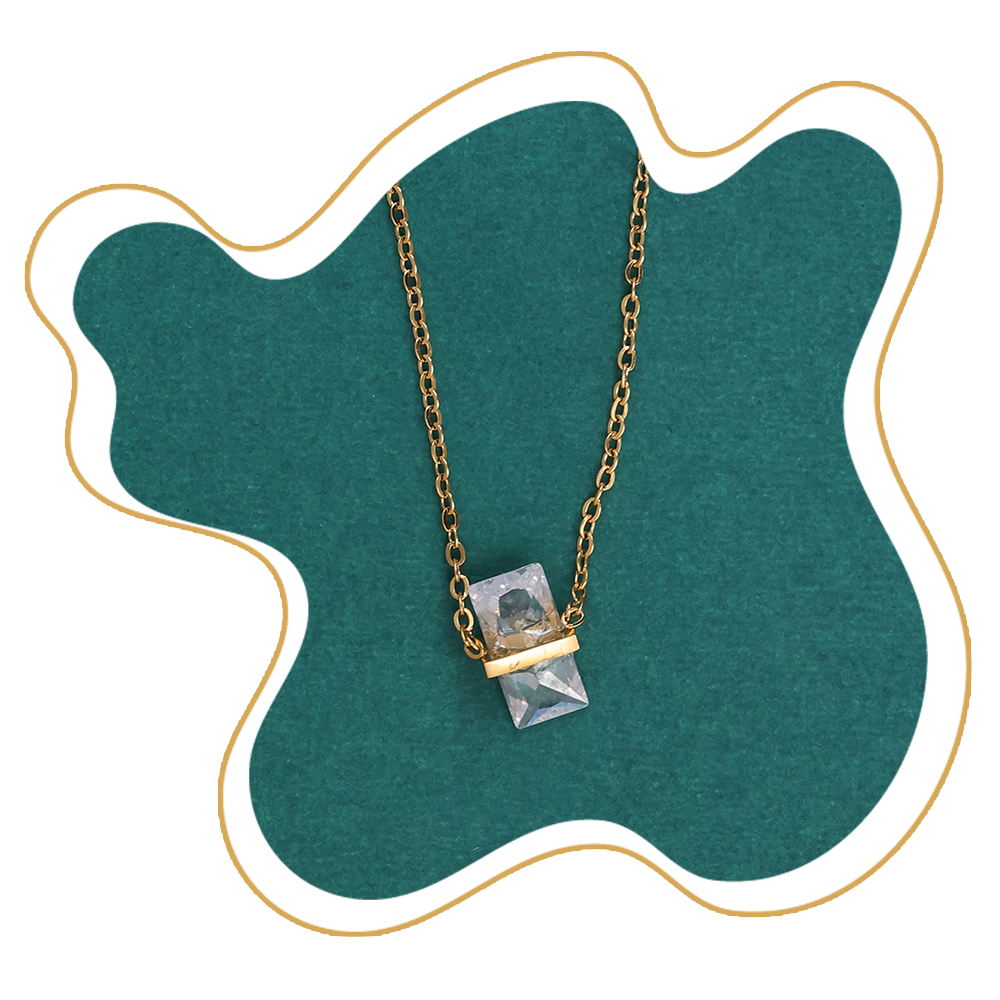 Minimalist Crystal Bar Pendant Necklace – Modern Charm