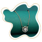 Floral Hexagon CZ Mangalsutra – Gold Plated Artificial Jewellery