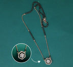 Floral Hexagon CZ Mangalsutra – Gold Plated Artificial Jewellery