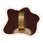 Elegant Patterned Gold Bracelet – Zevaae Jewels