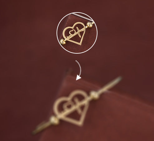 Heartbeat Love Gold Bracelet – Zevaae Jewels