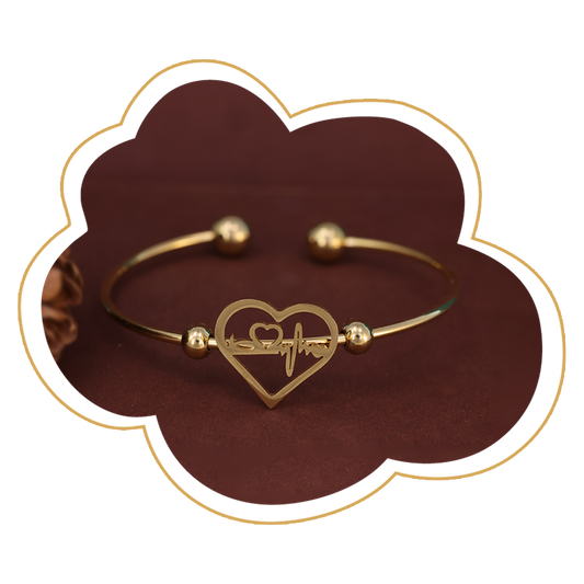 Heartbeat Love Gold Bracelet – Zevaae Jewels
