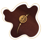 Geometric Circle Gold Bracelet – Zevaae Jewels