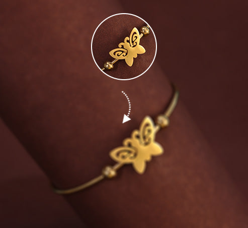 Butterfly Gold Bracelet – Zevaae Jewels