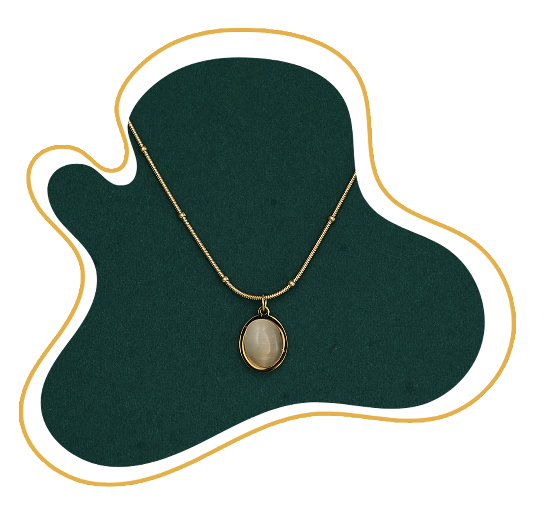 Classic Oval Moonstone Pendant Necklace – Zevaae Jewels