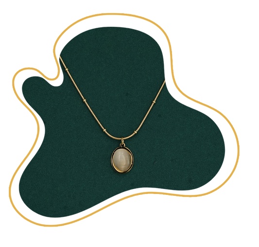 Classic Oval Moonstone Pendant Necklace – Zevaae Jewels