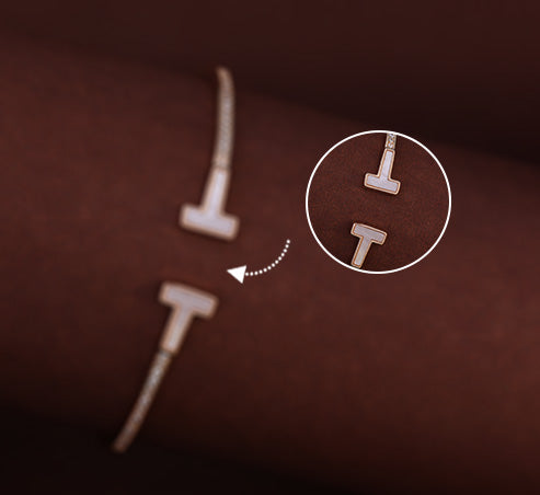 Minimalist T-Bar Gold Bracelet – Zevaae Jewels