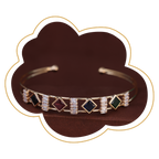 Multicolor Gemstone Gold Bracelet – Zevaae Jewels