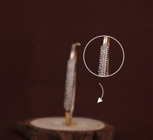 Classic Diamond-Studded Gold Bracelet – Zevaae Jewels