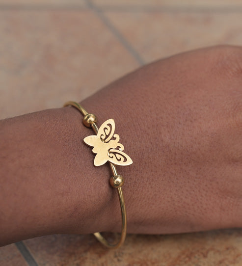 Butterfly Gold Bracelet – Zevaae Jewels