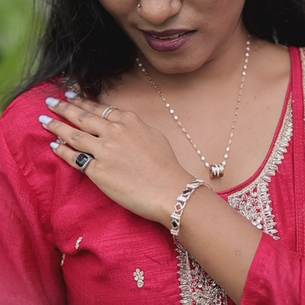 Multicolor Gemstone Gold Bracelet – Zevaae Jewels