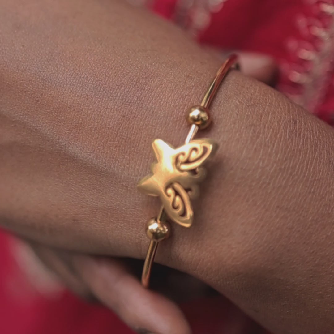 Butterfly Gold Bracelet – Zevaae Jewels