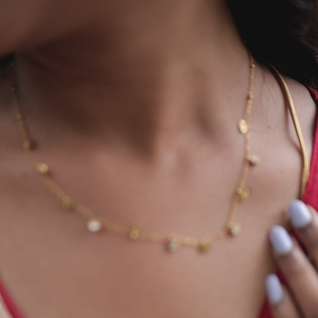 Evil Eye Charm Necklace – Gold Plated Protection & Elegance